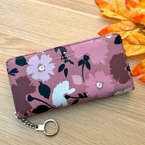 KATE SPADE | New York Briar Lane Gala Floral Neda Wallet in Pink Multi.